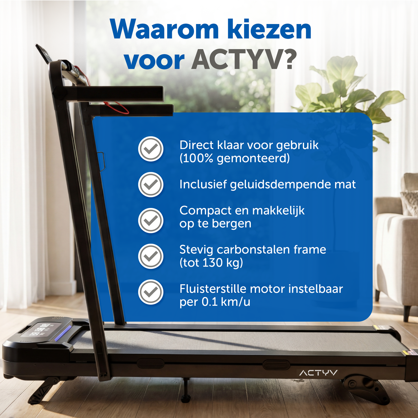 ACTYV Pro V3 Incline - met Helling 1-12km/u
